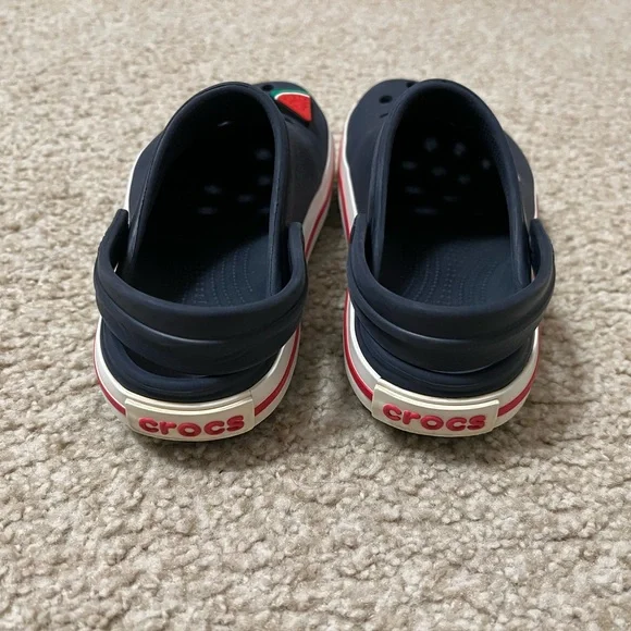 Kids Navy Clogs with Fun Charms - Picture 6 of 7